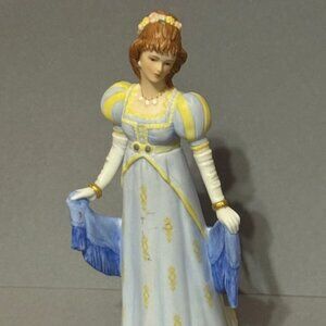 Vintage Lenox Figurine Great Fashions History Nicole Empire Period Porcelain Era